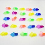 Jouets de bain de poisson rouge en caoutchouc souple pour enfants, mini poisson rouge pour la salle de ...