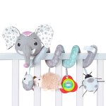 Jouets pour bb de 0 a 12 mois, hochet en peluche elphant, berceau suspendu en spirale, mobile, poussette ...