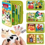 Jouet bebe 1 an busy board montessori ge 1 an, 20 en 1 quiet book jouet enfant 1 2 3 ans, livre tissu ...