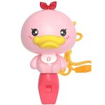 Jouet pour b�b�, petit sifflet de canard jaune, dessin anim�, animal de couleur rose, jouets educatifs, ...