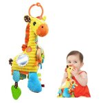 Jouet pour b�b�, mati�re s�re, girafe, peluche, cloche de traction, multifonctionnel, lit suspendu, apaiser, ...