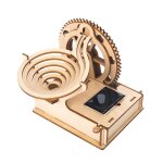 Jouet en bois 3d pour enfants, assemblage d'engrenages mcaniques, boule de billes a energie solaire, ...