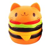 Jouet de burger de dessin anim� pour enfant, jouet a pression lente, breloque, anti - stress, cadeau