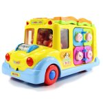 Jouet bus electronique avec sons, lumires clignotantes, hochet intellectuel, interactif, prscolaire, ...