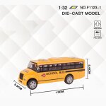 Jouet bus scolaire de style amricain pour enfants, modle de voiture en alliage, lumire et musique ...
