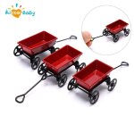 Jouet cadeaux ornement 1:12 mini maison de poupée miniature en métal rouge, petit chariot de traction, ... Jouet cadeaux ornement 1:12 mini maison de poupée miniature en métal rouge, petit chariot de traction, ...