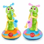 Jouet chenille dansante musicale electrique pour enfants, avec lampe de poche led, jouets musicaux rotatifs ... Jouet chenille dansante musicale electrique pour enfants, avec lampe de poche led, jouets musicaux rotatifs ...