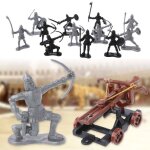 Jouet de chevaliers médiévaux pour enfants, 14 pièces / ensemble, catapulte, soldats a arbalète, ensemble ... Jouet de chevaliers médiévaux pour enfants, 14 pièces / ensemble, catapulte, soldats a arbalète, ensemble ...