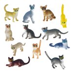 Jouet de collection, 12 pièces, simulation de chat mignon, modèle, figurine d'action, développement de ... Jouet de collection, 12 pièces, simulation de chat mignon, modèle, figurine d'action, développement de ...