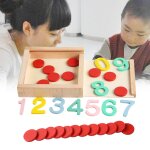 Jouet de comptage de maths color� avec bo�te de rangement, outils d'enseignement pour l'apprentissage ...