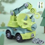 Jouet de construction dinosaure ing�nierie voiture pelleteuse camion a benne, mod�le de voiture a monter ...