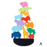 Jouet de construction et d'empilage en bois pour gar�on, style montessori, jeux de soci�t� o� l'empilage ...