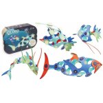 Jouet de construction magntique - gipsy toys - ocean creatures - 24 pices - phosphorescent - 9 formes ...