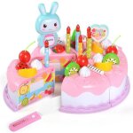 Jouets de cuisine pour enfants, 37 pi�ces, jeu de r�le, g�teau aux fruits, nourriture pour enfants, ensemble ...