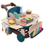 Jouet de cuisine pour enfants, chariot de courses, ensemble de cuisine avec lumi�re et musique, changement ...