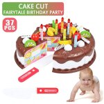 Jouets de cuisine pour enfants, jeu de coupe de fruits, jouets d'anniversaire, a faire soi - m�me, g�teau, ...