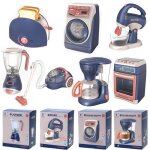 Jouets de cuisine pour enfants, simulation machine a laver, machine a pain, four a micro - ondes, jeu ...