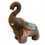 Jouet dcoratif en forme d'lphant, jouet en peluche, super doux, sans dcoloration, pour la dcoration ...