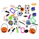 Jouet dlicat pour halloween, 120 pices, araigne, citrouille, cafard, dcoration de fte d'halloween, ...