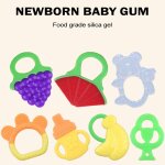Jouets de dentition pour bb, anneau dentaire mignon, exercice dentaire, jouets ducatifs pour nourrissons ...