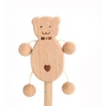 Jouets de dentition en bois pour bbs, hochets, cloches de lit pour nouveau ns de 0 a 12 mois, 1 pice, ...