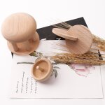 Jouet de dentition en bois pour b�b�, hochet gyro en bois, jouets a m�cher s�rs, cadeaux pour nouveau ...