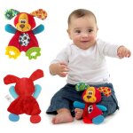 Jouet de dentition pour nouveau - n, compagnon de jeu mignon en peluche, animaux de dessin anim, cloches ...