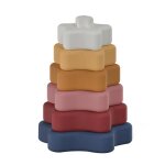 Jouets de dentition en silicone pour bb, blocs de construction educatifs, pile de qualit alimentaire, ...