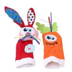 Jouet de dessin anim pour bb de 0 a 12 mois, animal doux, hochets, chaussettes en peluche pour nouveau ...