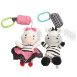 Jouets de dessin anim� z�bre pour b�b�, jouet mobile en tissu, chariot de lit, carillons eoliens, hochets, ...