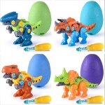 Jouets de dinosaure a d�monter pour enfants, kit de jeu d'�ufs dino avec tournevis, bricolage, ensemble ...