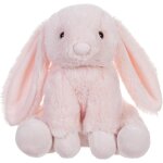 Jouet doudou lapin rose doux 20 cm peluche cadeau enfant clin