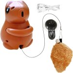 Jouet �cureuil pour chat, jouet interactif avec queue en peluche, mobile avec ventouse, accessoire pour ...