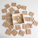 Jouets educatifs en bois pour enfants, planche montessori, alphabet, lettres, piste, copie, apprentissage, ...
