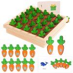 Jouets educatifs en bois montessori pour enfants de 2 a 4 ans, jeu d'apprentissage de l'alphabet en tirant ...