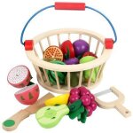 Jouets educatifs en bois montessori pour enfants, jeu de d�coupe magn�tique de fruits et l�gumes, ensemble ...