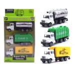 Jouets educatifs pour enfants, 3 pices, simulation de transport, pompier, camion, voiture, modle de ...
