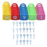 Jouets educatifs pour enfants avec cadenas et lettres de l'alphabet - griffe mobile du moulin a vent