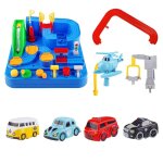 Jouets educatifs pour enfants, piste d'aventure, voiture, jeux de table, voitures mcaniques, parking, ...