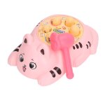 Jouet educatif en forme de chat pour enfants, jouet de frappe, de martelage, de r�activit�, rose