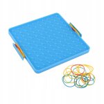 Jouet educatif de géométrie de plaque a ongles de couleur bleue Jouet educatif de géométrie de plaque a ongles de couleur bleue