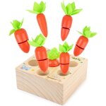 Jouet educatif : jeu de correspondance de formes de carottes a d�couper magn�tiques, pour d�velopper ...