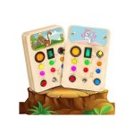 Jouet educatif sensoriel - nikcorp - dinosaure et licorne - 2 pi�ces - d�veloppement motricit� fine - ...