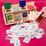 Jouet educatif montessori pour enfant, boîte en bois, classement des déchets, apprentissage cognitif ... Jouet educatif montessori pour enfant, boîte en bois, classement des déchets, apprentissage cognitif ...