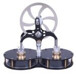Jouet educatif de mod�le de moteur de difference de basse temperature de double cylindre de stirling ...