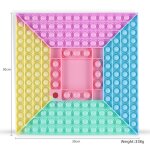 Jouet educatif pour parent - enfant, grosse bulle de pousse, echiquier en silicone, anti - stress, autisme, ...