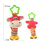 Jouets educatifs en peluche pour nouveau - n�, hochets mobiles, animal de dessin anim�, cloche suspendue, ...