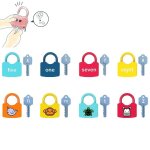 Jouets educatifs a serrure de correspondance de numro alphanumrique pour enfants - 8 pcs, livraison ...