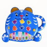 Jouet educatif, tigre de 0 a 3 ans, orgue electronique, musique, animal, son, clavier de piano, version ...