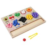 Jouet educatif de tri des couleurs et des fruits, perles a clipser, jouet educatif pour enfants, cadeaux ...